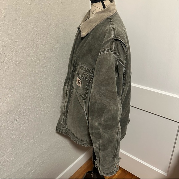 Vintage Carhartt  Distressed Quilt Artic Jacket  C26 MOS - Picture 3 of 12